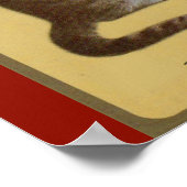 Peake, Chessie's Old Man tomcat tabby cat ポスター (角)