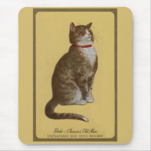 Peake, Chessie's Old Man tomcat tabby cat マウスパッド