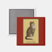 Peake, Chessie's Old Man tomcat tabby cat マグネット (正面/裏面)