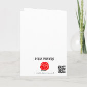 Peaky Blindersグリーティングカード サンキューカード (裏面)