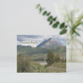 peanut湖の近く、頂点に達されたビュート、COの郵便はがき ポストカード (スタンド正面)