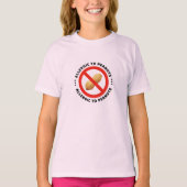 Peanut allergy warning food alert tシャツ (正面)