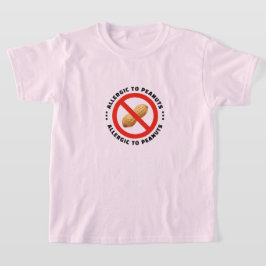 Peanut allergy warning food alert tシャツ