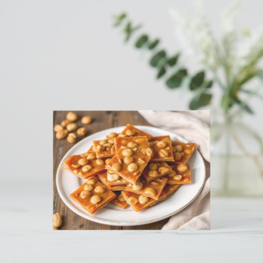 Peanut Brittle Recipe  ポストカード (スタンド正面)