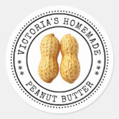 Peanut butter canning ラウンドシール (正面)