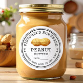 Peanut butter canning ラウンドシール