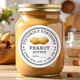 Peanut butter canning ラウンドシール