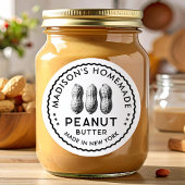 Peanut butter canning ラウンドシール