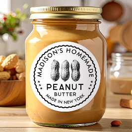 Peanut butter canning ラウンドシール