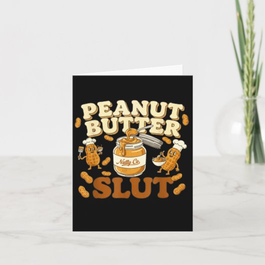 Peanut Butter Funny Peanut Butter Lovers Apparel  カード (正面)