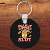 Peanut Butter Funny Peanut Butter Lovers Apparel  キーホルダー (正面)
