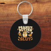 Peanut Butter Funny Peanut Butter Lovers Apparel  キーホルダー (正面)