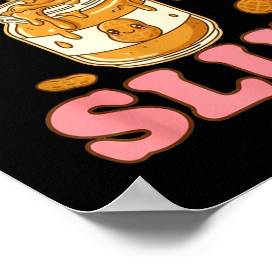 Peanut Butter Funny Peanut Butter Lovers Apparel  ポスター (角)