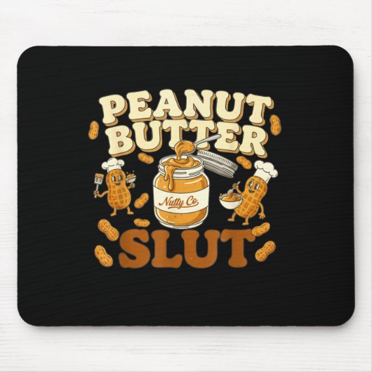 Peanut Butter Funny Peanut Butter Lovers Apparel マウスパッド (正面)
