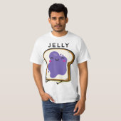 Peanut Butter Jelly 2 Matching BFF Tees Best Frien Tシャツ (正面フル)