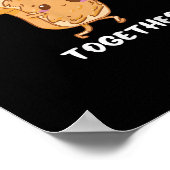 Peanut Butter Jelly Cute Couple Better Together De ポスター (角)