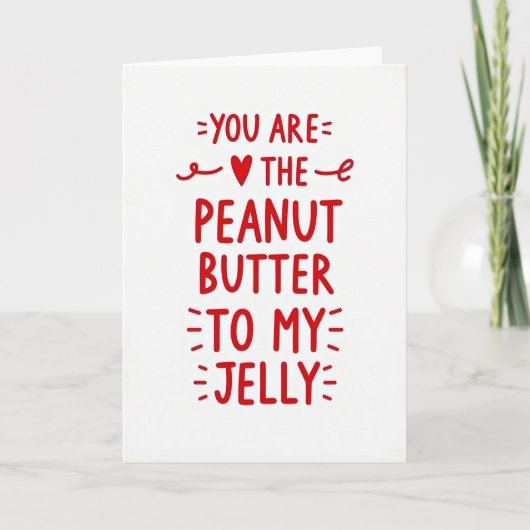 Peanut Butter Jelly Love Card カード (正面)