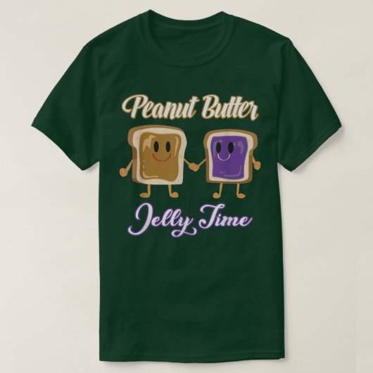 Peanut Butter Jelly Time Bff Love Match Perfect382 Tシャツ (デザイン正面)
