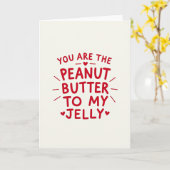 Peanut Butter Jelly Valentine Card カード (黄色い花)