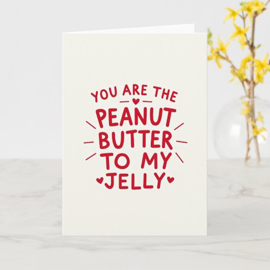 Peanut Butter Jelly Valentine Card カード (黄色い花)