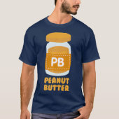 Peanut Butter PB  J Jelly Twins Couples Best Tシャツ (正面)