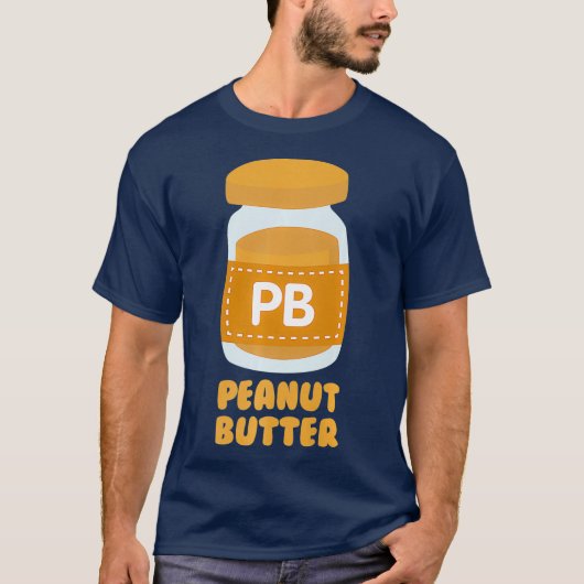 Peanut Butter PB J Jelly Twins Couples Best Tシャツ (正面)
