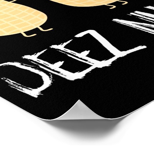 Peanut Food Funny Kawaii Cute Meme Deez Nuts Joke  ポスター (角)