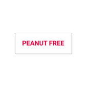 Peanut Free Allergy Friendly セルフインキングスタンプ (デザイン)