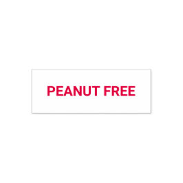 Peanut Free Allergy Friendly セルフインキングスタンプ