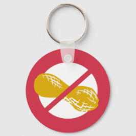 Peanut Free Symbol Red No Peanuts Allergy Kids キーホルダー