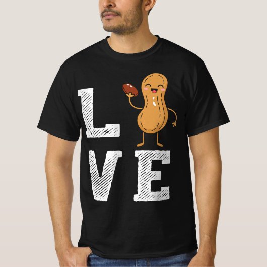 Peanut Love - Peanut Lover Funny Peanut Cute Peanu Tシャツ (正面)