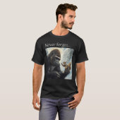 Peanut the Squirrel and Harambe Never Forget  Tシャツ (正面フル)