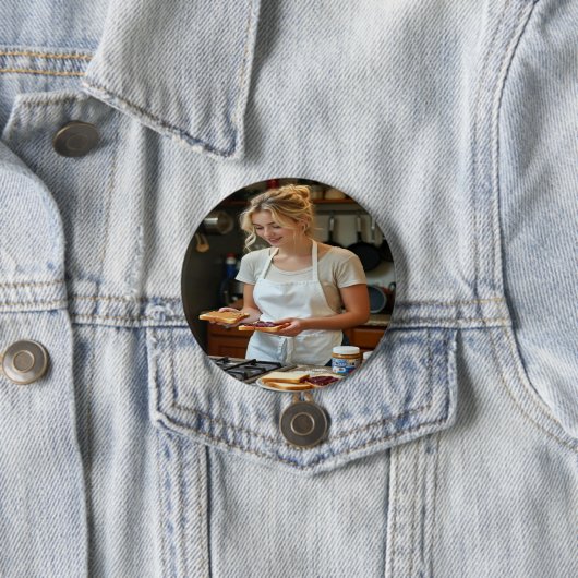 Peanutbutter and Jelly Sandwich Custom 缶バッジ (インサイチュ)