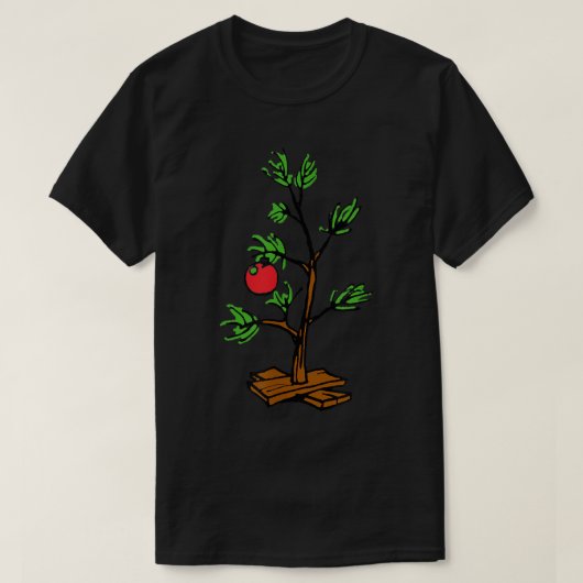 Peanuts Charlie Brown Holiday Tree  Tシャツ (デザイン正面)