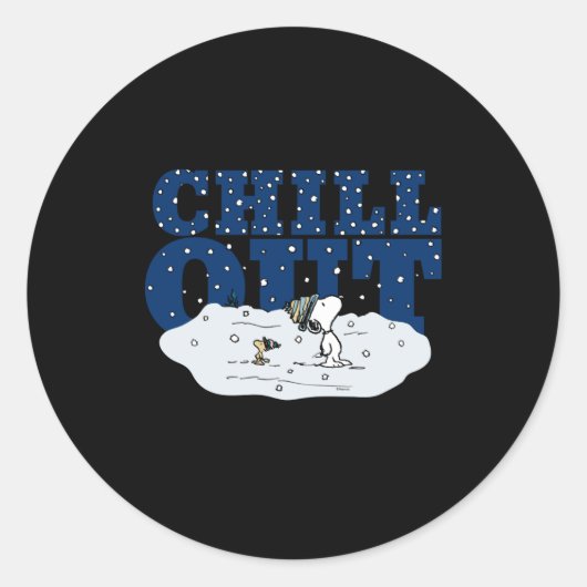 Peanuts Chill Out  ラウンドシール (正面)