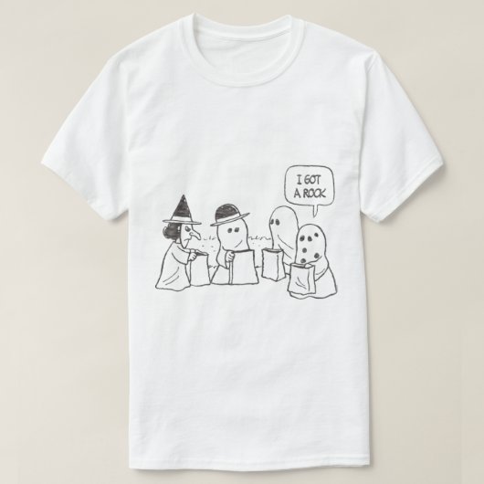 Peanuts Halloween Charlie Brown I got a Rock Tシャツ (デザイン正面)