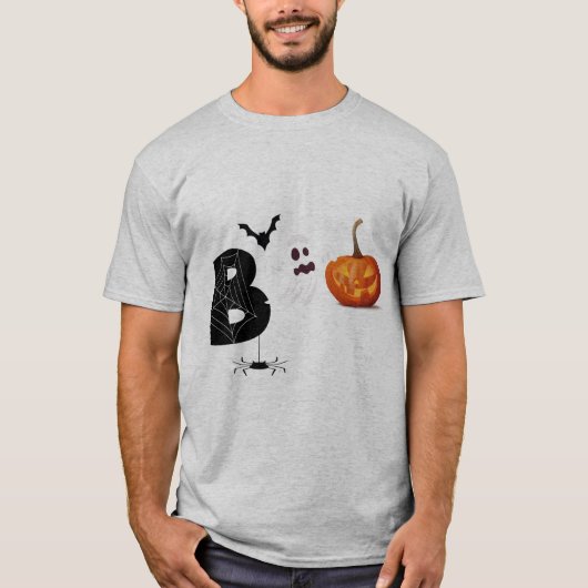 Peanuts Halloween Snoopy Woodstock BOO Tシャツ (正面)