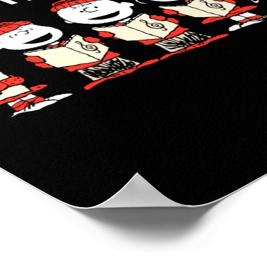 Peanuts Merry Christmas Holiday Choir ポスター (角)