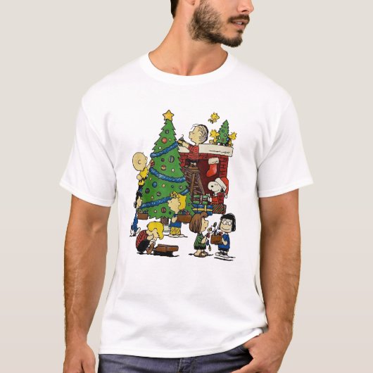 peanuts snoopy christmas tシャツ (正面)