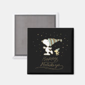 Peanuts Winter Skating  マグネット (正面/裏面)