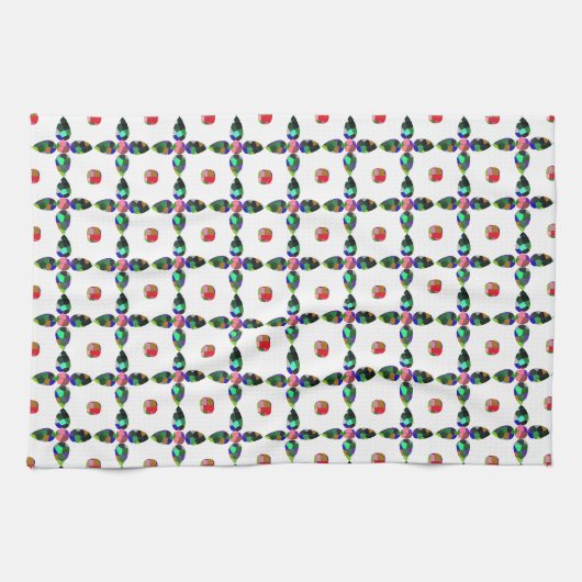Pearシェイプカラーアート キッチンタオル (横)