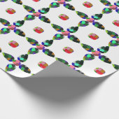 Pearシェイプカラーアート ラッピングペーパー (角)