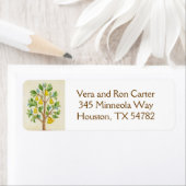 Pearツリー差出人住所ラベル ラベル (インサイチュ)