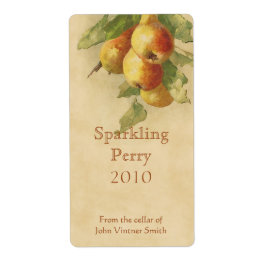 Pearペリーボトルラベル ラベル