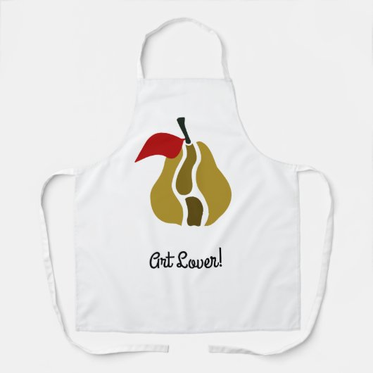 Pear分割アート エプロン (正面)