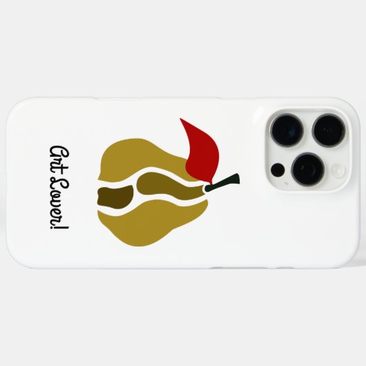 Pear分割アート Case-Mate iPhoneケース (裏面 (横))