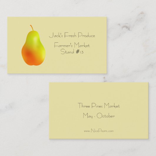 Pear名刺 名刺 (正面/裏面)