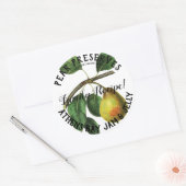 Pear製品のビジネスラベルを保持 ラウンドシール (封筒)