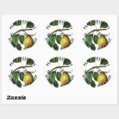 Pear製品のビジネスラベルを保持 ラウンドシール (シート)