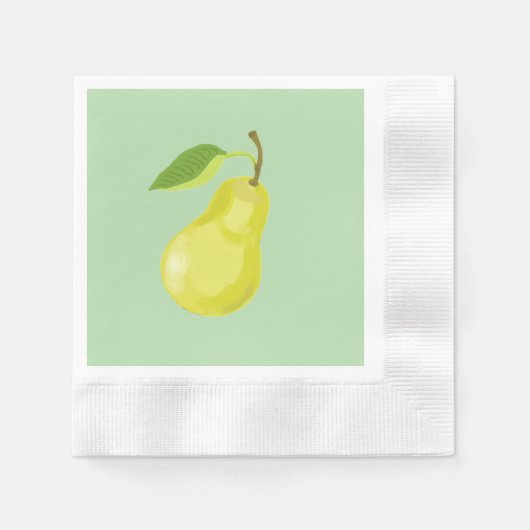 Pear 縁ありカクテルナプキン (正面)